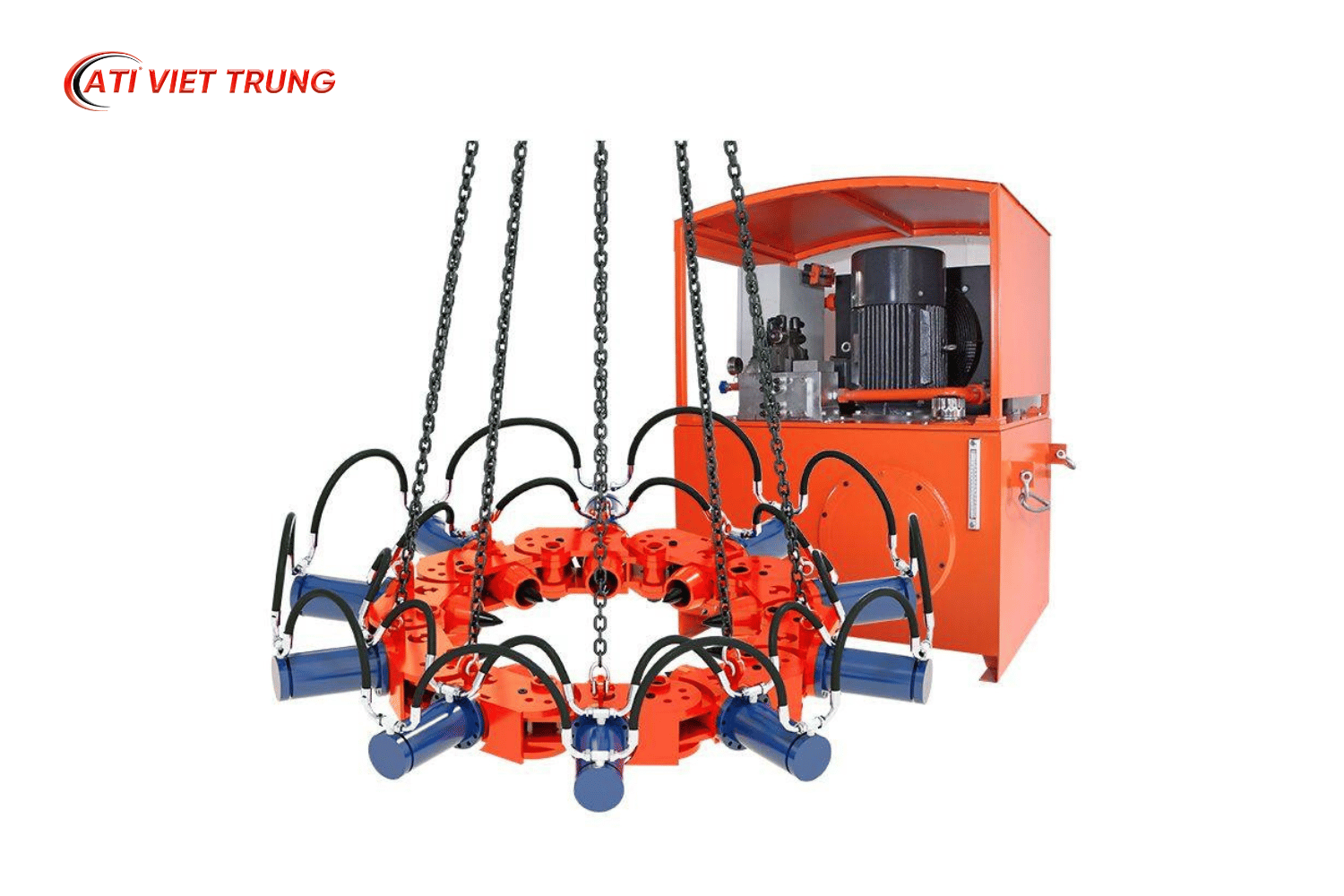 Máy cắt đầu cọc bê tông thủy lực. 